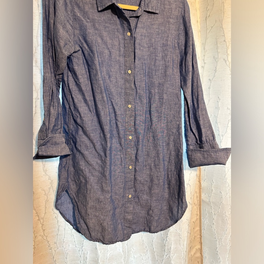 Chambray J. Crew beach coverup